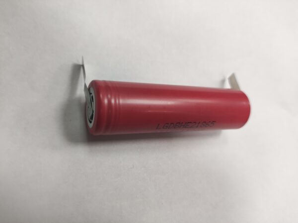 Acumulator LI-ION 18650 LG 2500mAh 20A 3.6V cu lamele U sudate LGDBHE21865