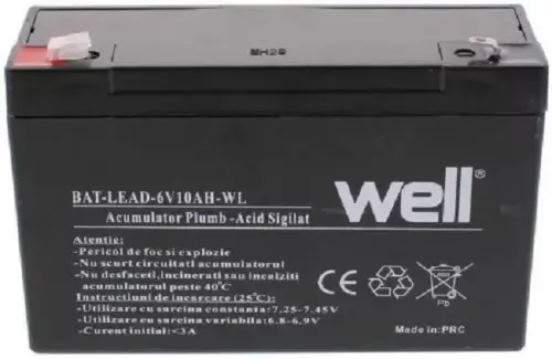 Acumulator plumb acid 6V 10AH Well