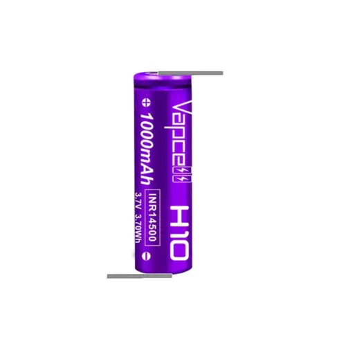 Acumulator VAPCELL 14500 cu lamele in S li-ion 3.7V 1000mAh 10A INR14500 H10+S