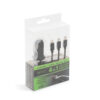 Adaptor 3in1 pentru bricheta auto 12-24V - USB + cablu Lightning Micro USB si USB Type-C 3.1A negru M`N`C 54920BK - imagine 4
