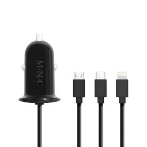Adaptor 12V-24V USB 2.1A QC3.0 cu montare in locul brichetei auto cu voltmetru