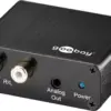 Adaptor AUDIO DIGITAL la ANALOG TOSLINK la 2x RCA +JACK 3.5 mm Goobay