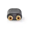 Adaptor Audio Stereo Jack 3.5 mm tata - 2x RCA mama aurit Nedis - imagine 2