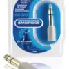Adaptor audio stereo Jack 6.35 mm tata - Jack 3.5 mm mama gri Bandridge - imagine 2