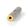 Adaptor audio stereo PROFESIONAL Jack 3.5 mm mama - Jack 3.5 mm mama Fabritallic Nedis auriu/metal CATB22950GD