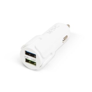 Adaptor 12V-24V USB 2.1A QC3.0 cu montare in locul brichetei auto cu voltmetru