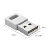 Adaptor bluetooth V4.0 clasa2 20m Orico BTA-409-WH alb - imagine 2