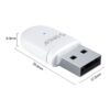 Adaptor bluetooth V5.0 20m clasa2 PC/Nintendo Switch/PS4/PS4 Pro Orico BTA-SW01-WH alb - imagine 2