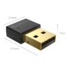 Adaptor bluetooth V5.0 - USB 20m negru Orico BTA-508 - imagine 2