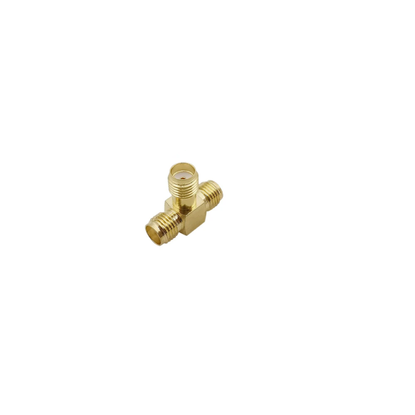 Adaptor convertor antena wifi RF coaxial SMA mama la 2x SMA mama 50ohm de inalta calitate cupru placat cu aur - imagine 2