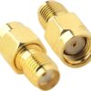 Adaptor convertor antena wifi RF coaxial SMA mama la RP-SMA tata 50ohm de inalta calitate cupru placat cu aur - imagine 3