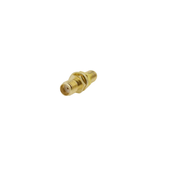 Adaptor convertor antena wifi RF coaxial SMA mama la SMA mama cu piulita 50ohm de inalta calitate cupru placat cu aur - imagine 2
