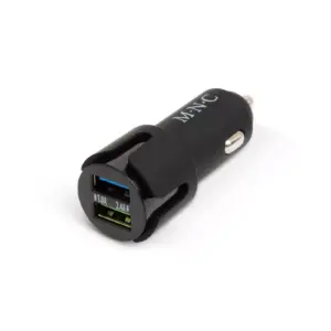 Adaptor 12V-24V USB 2.1A QC3.0 cu montare in locul brichetei auto cu voltmetru