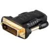 Adaptor DVI-D 24+1 la HDMI mama aurit Goobay