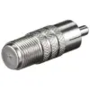 Adaptor F mama la RCA tata din metal Goobay - imagine 2