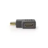 Adaptor HDMI - HDMI mama cotit stanga mare viteza cu Ethernet Nedis - imagine 3