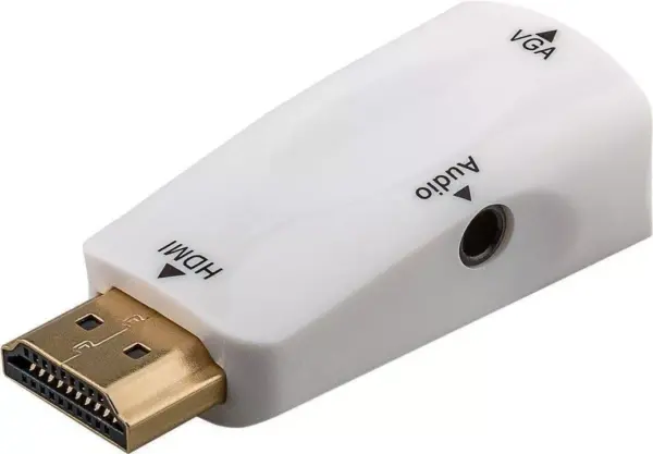 Adaptor HDMI tata - VGA mama 3.5 mm jack Goobay - imagine 2
