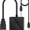 Adaptor HDMI tata/VGA mama +audio 3.5 mm Goobay - imagine 2