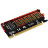 Adaptor Intern AXAGON PCEM2-S PCI-E 3.0 16x M.2 SSD NVMe Suport SSD pana la 80mm low profile Radiator Inclus - imagine 2