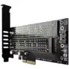 Adaptor Intern PCEM2-D PCI-E 3.0 4x - DUAL M.2 SSD (NVMe + SATA) Voltaj Dual SSD pana la 110mm AXAGON - imagine 3
