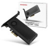Adaptor Intern PCI-E 3.0 4x - DUAL M.2 SSD (NVMe + SATA) Voltaj Dual Suport SSD max. 110mm + Cooler Activ Axagon PCEM2-DC - imagine 5