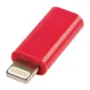 Adaptor iPhone Lightning tata - micro USB mama rosu Valueline - imagine 3