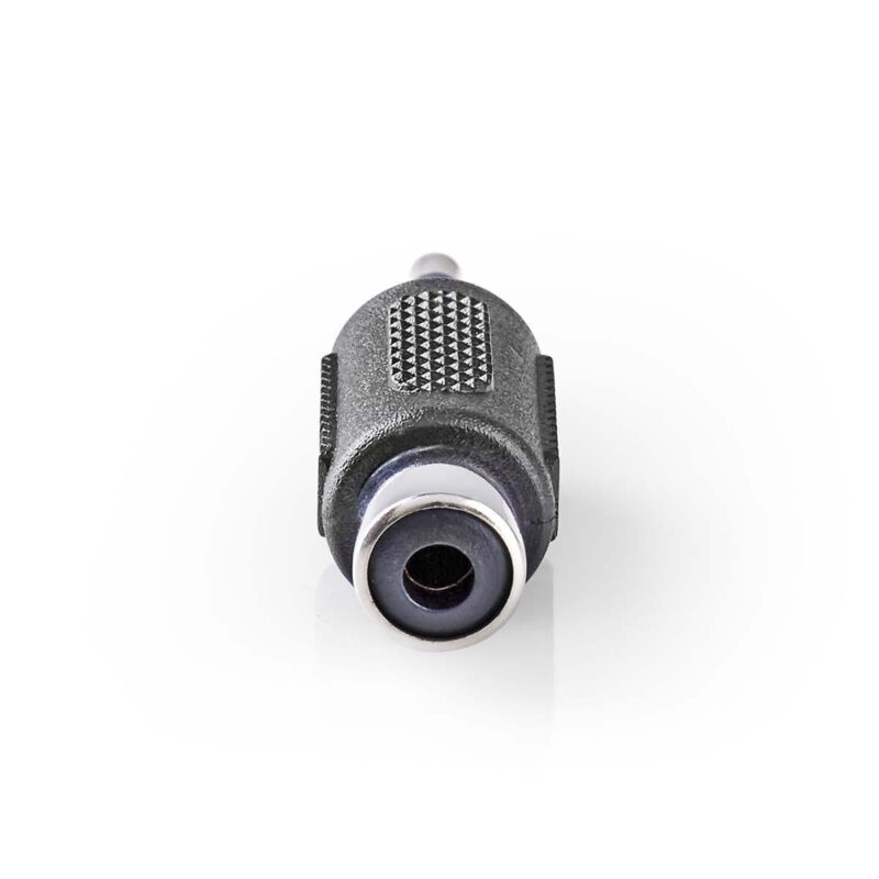 Adaptor Jack 3.5 mm mufa tata - mama RCA soclu mono 1buc Nedis CAGP22965BK
