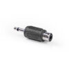 Adaptor Jack 3.5 mm mufa tata - mama RCA soclu mono 1buc Nedis CAGP22965BK