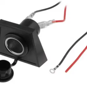 Adaptor 12V-24V USB 2.1A QC3.0 cu montare in locul brichetei auto cu voltmetru