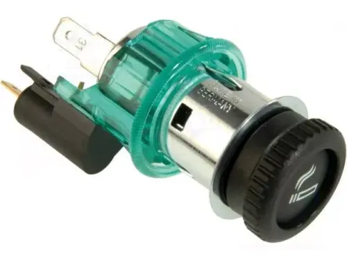 Adaptor mufa mama bricheta auto x1 10A 12÷24VDC verde PRO CAR 68131100