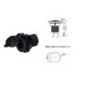 Adaptor mufa mama bricheta auto x1 neagra 20A de panou 12-24VDC SCI A13-142A - imagine 2