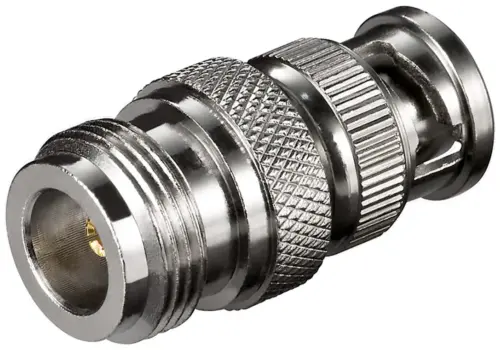 Adaptor N mama la BNC tata Placat cu aur pentru Transmisie Semnal de Calitate Goobay 10521
