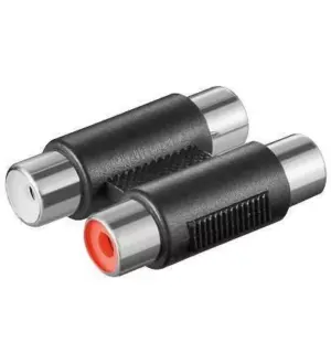 Adaptor prelungire 2x RCA mama la 2x RCA mama Goobay