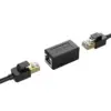 Adaptor prelungitor cablu de retea Cat6 UTP 1000Mbs RJ45 mama-mama Orico PUG-MTM negru - imagine 2