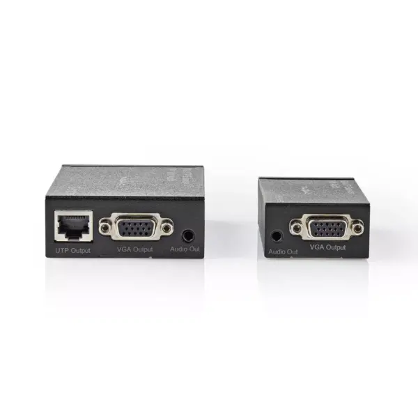 Adaptor prelungitor VGA Full HD +audio prin cablu UTP Nedis - imagine 4