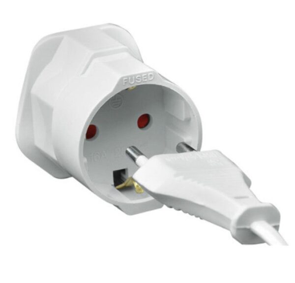 Adaptor priza EU SCHUKO - priza UK 13A cu pamantare pentru calatorii - imagine 3