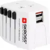Adaptor priza Skross Universal cu 2 porturi USB