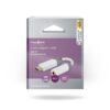 Adaptor PROFESIONAL Digital USB type C tata - Jack 3.5 mm mama Nedis 0.1m alb contacte aurite CCBW65950WT01 - imagine 2