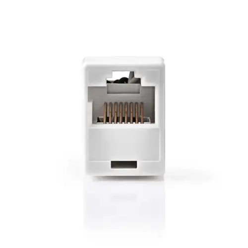 Adaptor retea prelungire Cat5 RJ45 mama - RJ45 mama alb Nedis CCGB89005WT