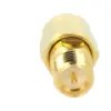 Adaptor SMA tata - RP-SMA tata reverse drept 50ohm teflon aurit AMPHENOL 132171RP - imagine 2