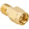 Adaptor SMA tata - SMA mama drept 50 Ohm teflon aurit AMPHENOL 132171
