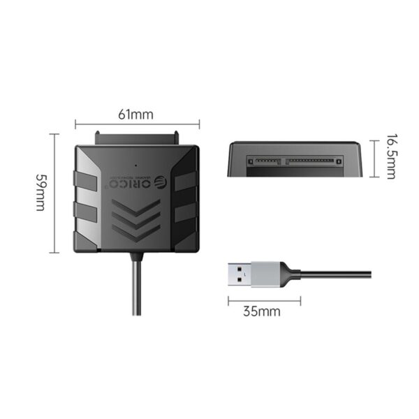 Adaptor SSD/HDD USB2.0 2.5" Orico UTS1-2A-05-BK negru - imagine 2