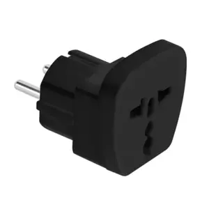 Adaptor tensiune universal 16A negru