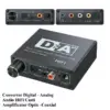 Adaptor TOSLINK RCA - 2x RCA +Jack 3.5 mm si amplificare semnal