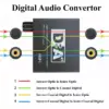 Adaptor TOSLINK RCA - 2x RCA +Jack 3.5 mm si amplificare semnal - imagine 5