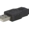 Adaptor USB 2.0 USB A tata - mufa tata USB B micro mufa nichelat VCOM CA416-PB - imagine 2