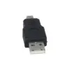 Adaptor USB 2.0 USB A tata - mufa tata USB B mini mufa nichelat VCOM CA412-PB - imagine 2