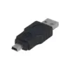 Adaptor USB 2.0 USB A tata - mufa tata USB B mini mufa nichelat VCOM CA412-PB - imagine 3