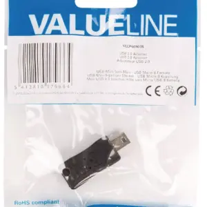 Adaptor USB 2.0 USB micro USB B mama - mini USB 5 pini tata Valueline
