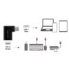 Adaptor USB 3.2 A mama - USB type C tata in unghi 90 grade LOGILINK AU0055 - imagine 3